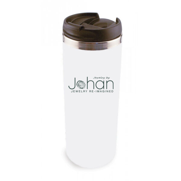 14 oz Stainless Steel Tumbler - Sublimated Logo Thumbnail