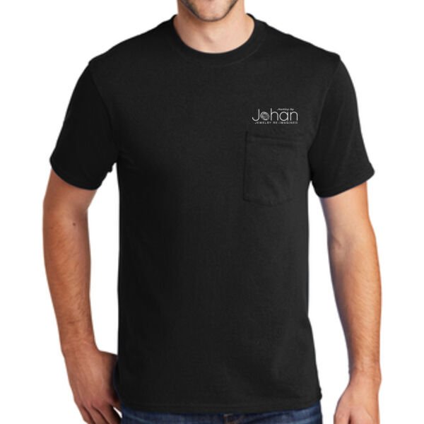 Port & Company® Core Cotton Pocket Tee - Screen Print Logo Thumbnail