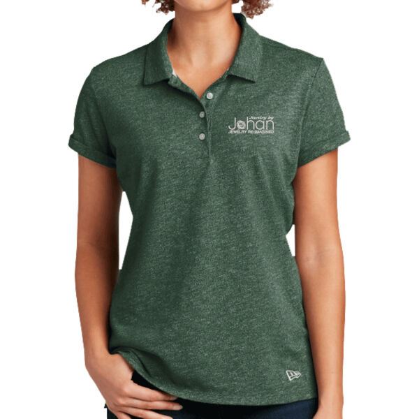 New Era ® Ladies Slub Twist Polo - Embroidered Logo Thumbnail