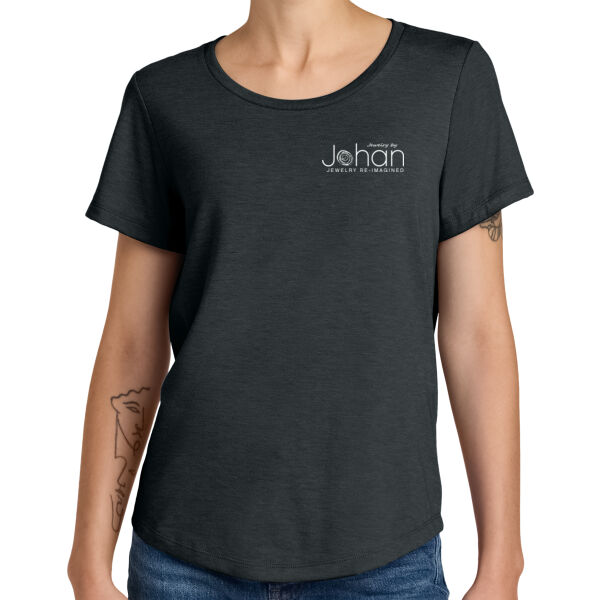 Allmade® Women’s Relaxed Tri-Blend Scoop Neck Tee - Screen Print Logo Thumbnail