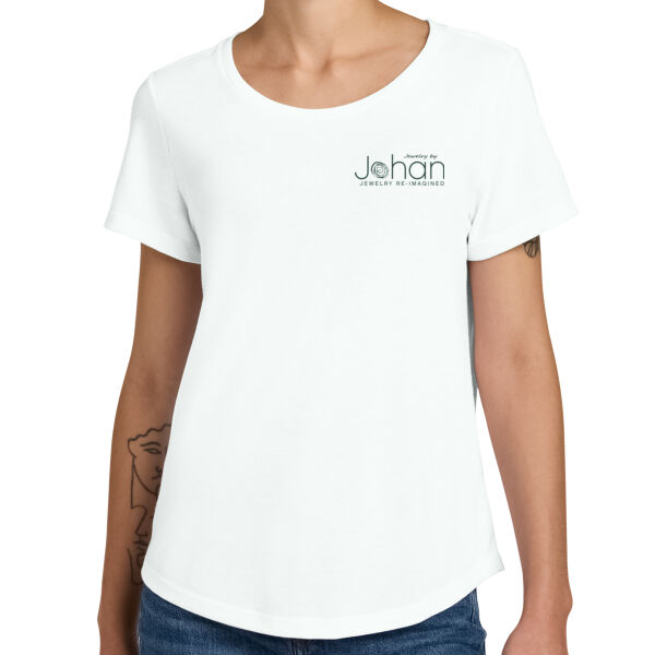 Allmade® Women’s Relaxed Tri-Blend Scoop Neck Tee - Screen Print Logo Thumbnail