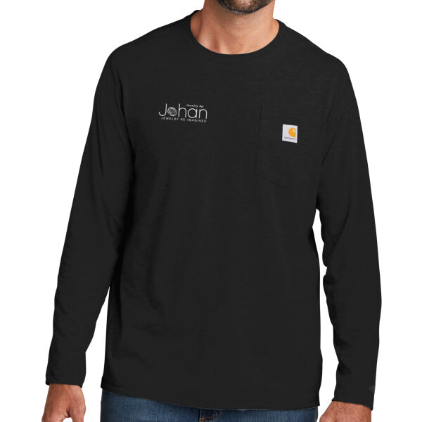 Carhartt Force® Long Sleeve Pocket T-Shirt - Screen Print Logo Thumbnail