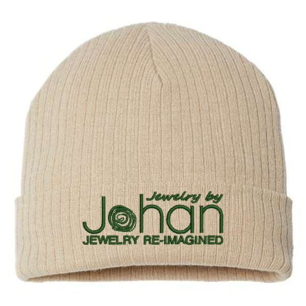 Atlantis Headwear - Sustainable Rib Cuffed Beanie - Embroidered Logo Thumbnail