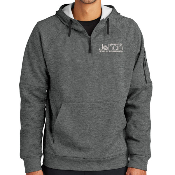 Nike Therma-FIT Pocket 1/4-Zip Fleece Hoodie - Embroidered Logo Thumbnail